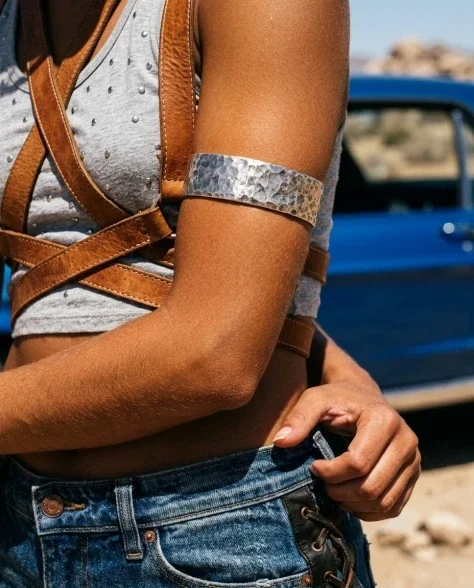 Desert Fashion Editorial with Classic Muscle Car 4