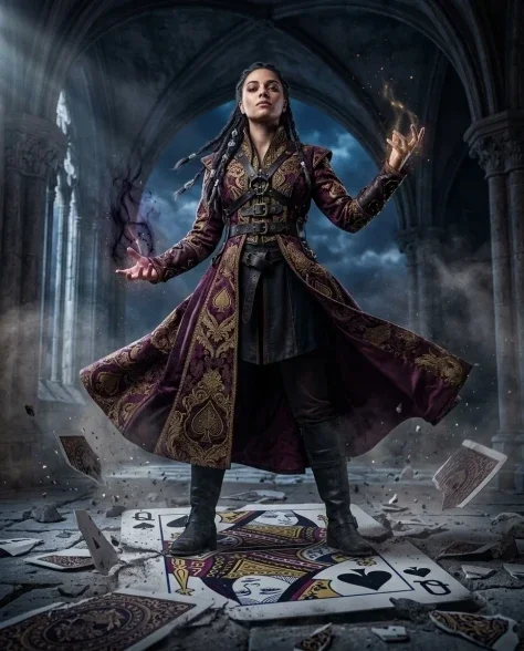 Sorcerer Bursting Through Playing Card — Movie Poster 4