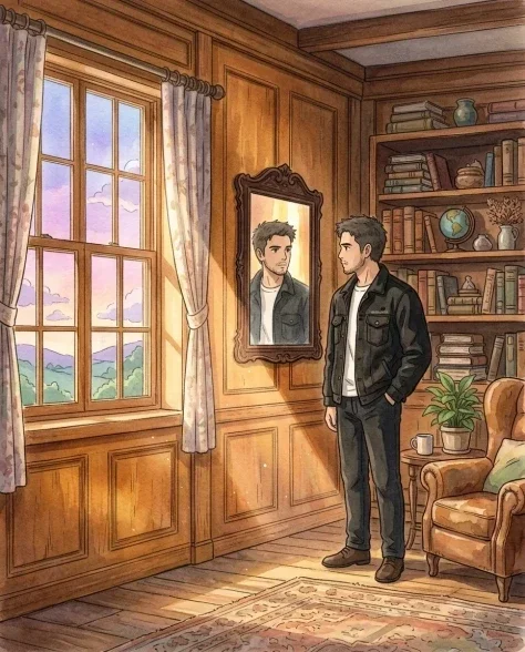 Mirror Reflection Portrait with Anime Art Style 6
