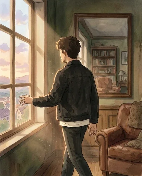 Mirror Reflection Portrait with Anime Art Style 7