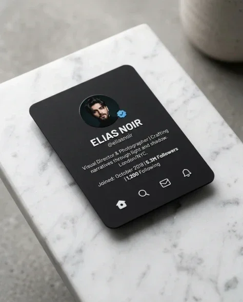 Premium Social Media Profile Card — Editorial Photoshoot 3