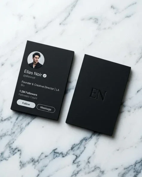 Premium Social Media Profile Card — Editorial Photoshoot 7