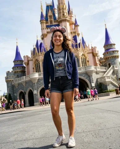 Theme Park Day — 3x3 Candid Smartphone Grid 2 — Nano Banana AI Prompt: Natural skin texture with micro-imperfections. --ar 4:5 A candid smartphone phot...