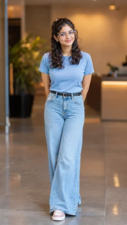 Generate a professional full-body LinkedIn portrait
