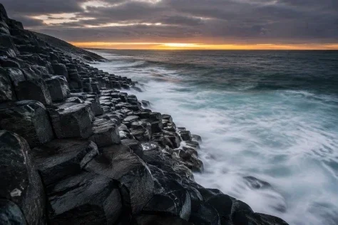 Basalt Coast at Sunrise
