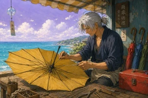 The Seaside Umbrella Repairer