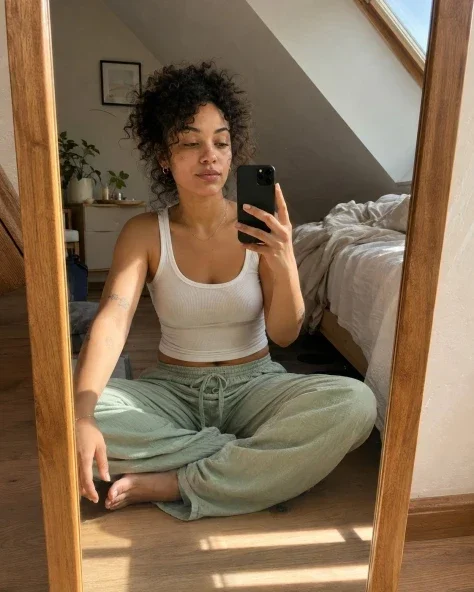 A Selfie in Attic Morning Light