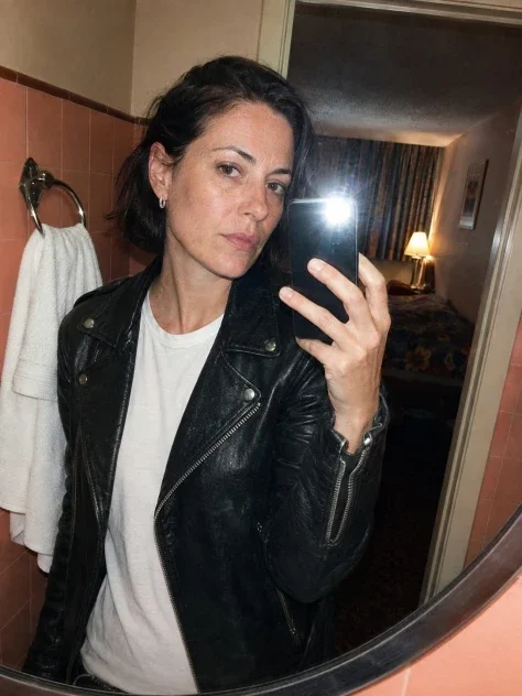 Flash Selfie at a Roadside Motel