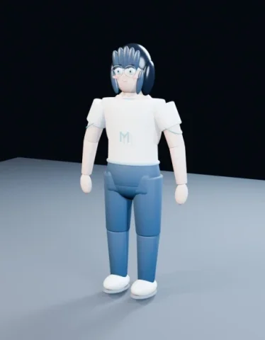 2D Anime to 3D Toy Avatar — GPT Image 2.5 AI Prompt: Using REFERENCE_0 as the character base, transform the anime character into a si...