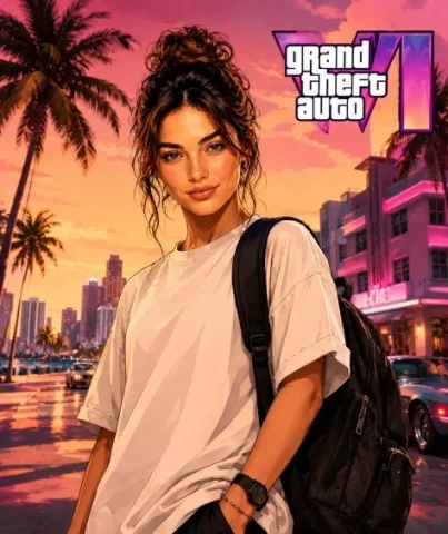GTA Style Character Transformation — GPT Image 2.5 AI Prompt: Use my photo as the main identity reference. Use the target image I'm going to a...