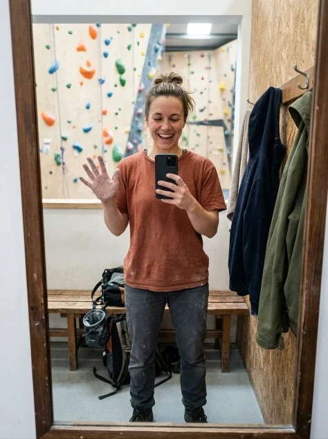 Chalky Hands After Climbing