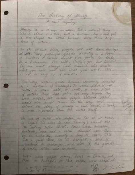 Handwritten Essay Photo Simulation