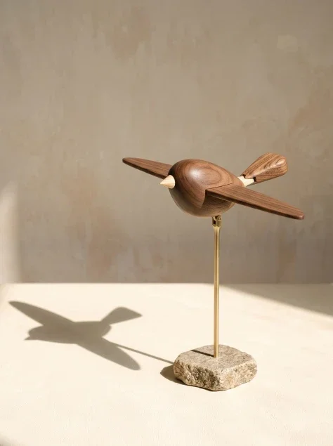 Wooden Bird in Balance