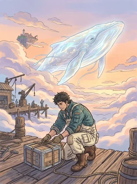 Dock Worker at the Cloud Harbor