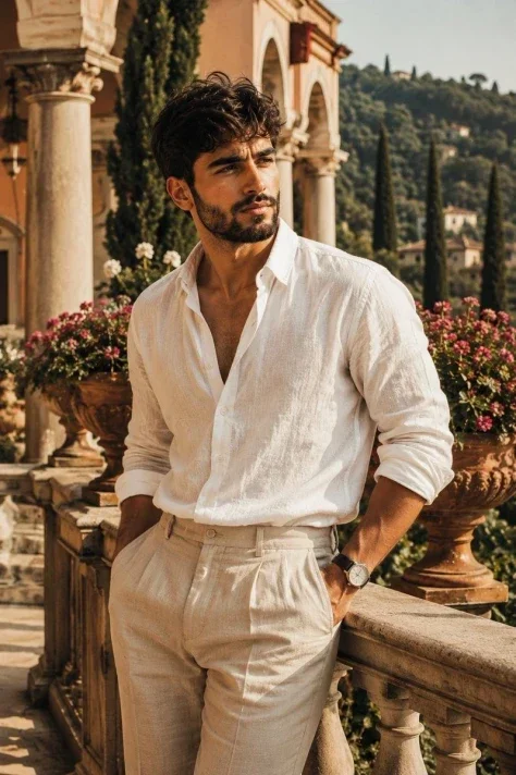 Italian Villa Terrace Portrait