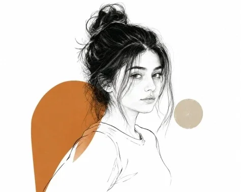 Minimalist Editorial Contour Illustration — GPT Image 2.5 AI Prompt: Elegant editorial illustration of a [SUBJECT], combining delicate contour drawin...