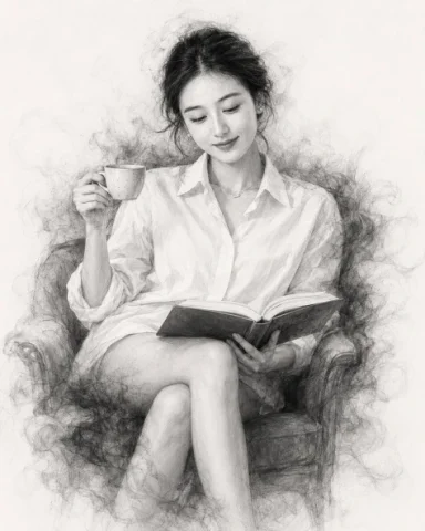 Black and White Charcoal Sketch Portrait — GPT Image 2.5 AI Prompt: Use the uploaded photo as the only identity reference for this person. Transfor...