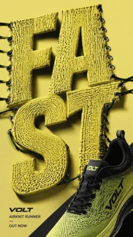 Editorial Reactive Typography Poster — GPT Image 2.5 AI Prompt: Bold editorial campaign poster, 9:16. Oversized typography of the word 'WORD' fi...