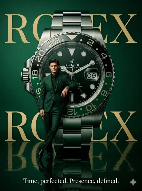 Luxury Watch Brand Surrealist Poster