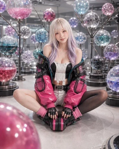 Cyberpunk Technical Bomber Jacket