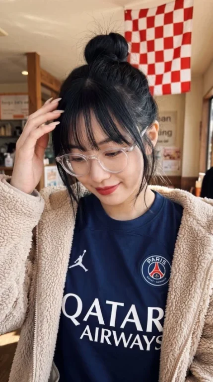 PSG Jersey Teddy Jacket Selfie