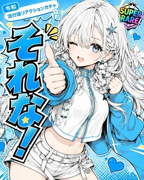 Anime Slang Reaction Gacha Poster