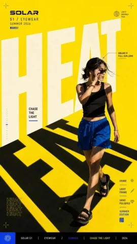 Oversized Typography Editorial Poster — GPT Image 2.5 AI Prompt: Create a bold editorial campaign poster where oversized typography actively shap...