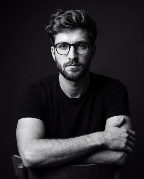 Cinematic Male Studio Portrait