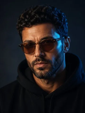 Stylish Middle-Aged Man Cinematic Portrait — GPT Image 2.5 AI Prompt: A cinematic, ultra-realistic close-up portrait of a stylish middle-aged man with...