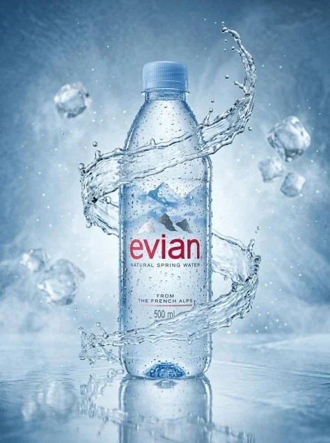 Luxury Water Bottle Product Photography