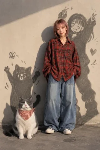 Anime Lifestyle Portrait with Manga Shadows — GPT Image 2.5 AI Prompt: Create a wholesome, cinematic anime-inspired lifestyle portrait of a cute young...