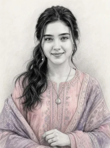 Selective Color Graphite Pencil Sketch — GPT Image 2.5 AI Prompt: A hyper-realistic, soft graphite pencil sketch illustration with selective color...