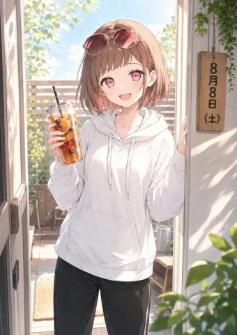 Anime Summer Girl Reference Portrait — GPT Image 2.5 AI Prompt: Use the character from the provided reference image as the main subject. Standin...