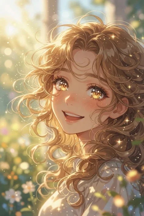 Golden Garden Anime Portrait