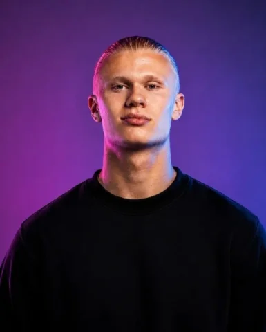 Two-Tone Studio Portrait — GPT Image 2.5 AI Prompt: Create a high-end photorealistic studio portrait of a male subject, framed from...