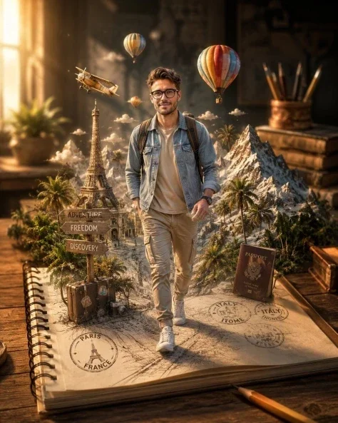 Sketch to Reality Travel Notebook