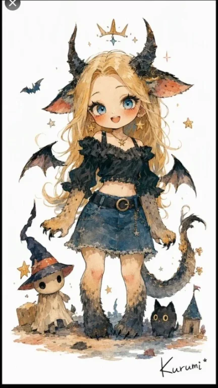 Chibi Chimera Demon Girl