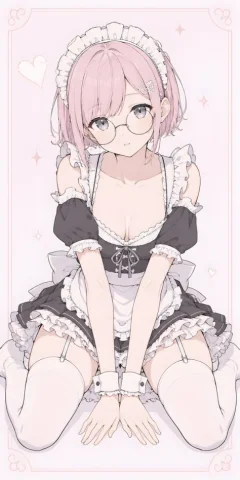 Pastel Anime Maid Senpai — GPT Image 2.5 AI Prompt: Create a vertical 9:16 soft pastel anime illustration of Senpai-chan, an adult y...