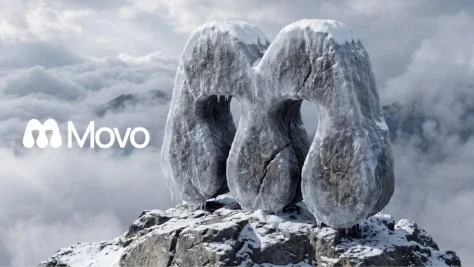 Frosted Stone Summit Logo Monument — Nano Banana 2 AI Prompt: A hyper-realistic 3D render of a flat logo sculpted as a massive, frosted stone...