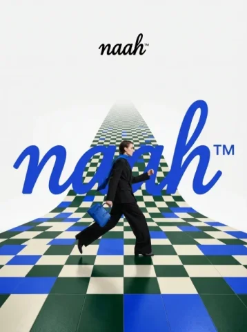 naah™️ Geometric Runway Campaign — Nano Banana 2 AI Prompt: naah™️. Act as a Fashion Photographer and Graphic Designer specializing in luxur...