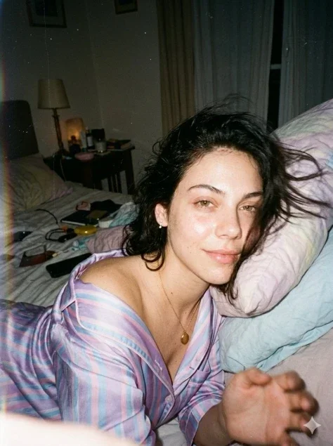 Disposable Camera Bedroom Close Selfie