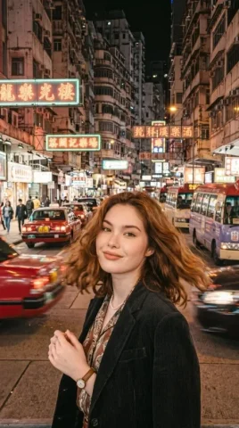 Retro Hong Kong Portrait — Nano Banana 2 AI Prompt: Generates a portrait photos with a retro Hong Kong style. The overall style feat...