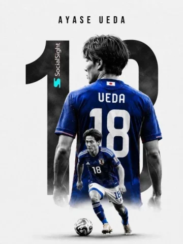 Blue National Team Football Poster — Nano Banana 2 AI Prompt: Ultra-premium football poster design, sports marketing artwork, monochrome backg...