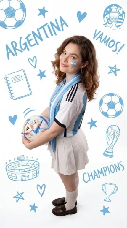 Argentina World Cup High-Angle Portrait