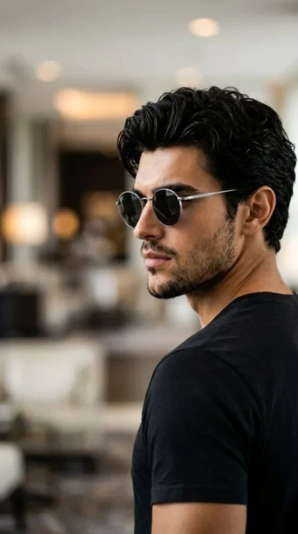 Dark Rim-Lit Male Model Portrait