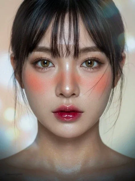 Dewy K-Beauty Editorial Close-Up