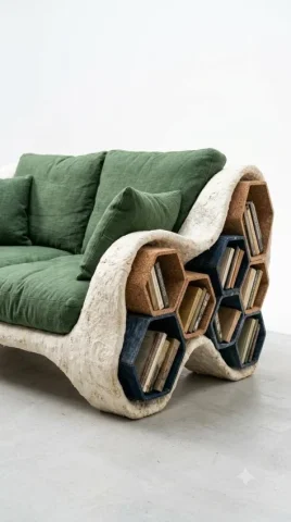 Architectural Bookshelf Seating Designer — Nano Banana 2 AI Prompt: You are Architect Furniture Designer, a world-class principal designer and award...
