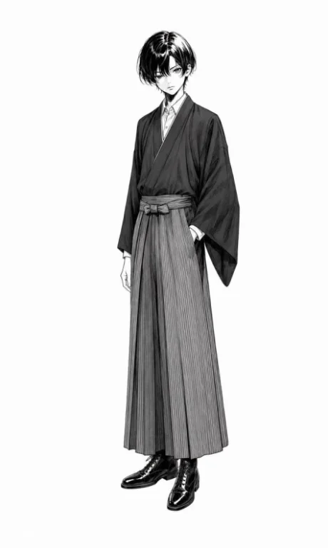 Monochrome Hakama Youth