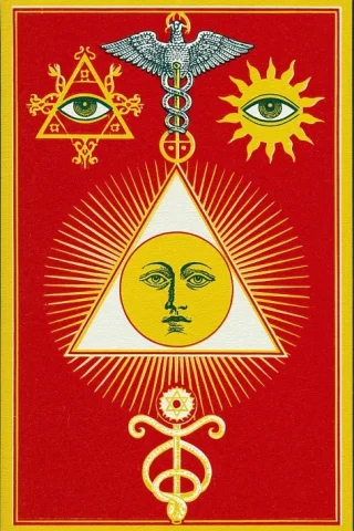 Vintage Hermetic Magic Symbols — Midjourney v6 AI Prompt: magic, simple symbolic illust, hermetic, vintage --ar 2:3 --raw --stylize 50 --h...
