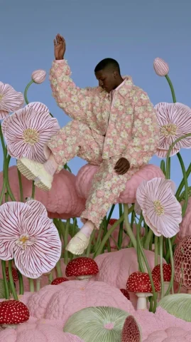 Wild Pastel Apocalypse Dance — Midjourney v6 AI Prompt: dancing in a pastel dream, strange garden, soft apocalypse. --chaos 100 --ar 9:1...